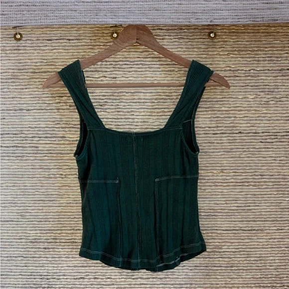 Pilcro Dark Green Tank Top - Picture 5 of 5